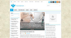 Desktop Screenshot of factorprize.org
