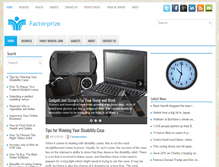 Tablet Screenshot of factorprize.org